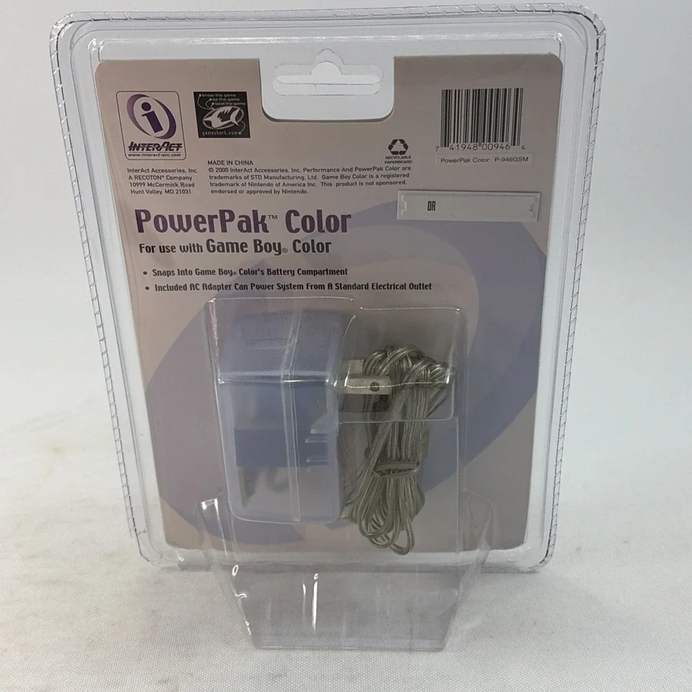 Game Boy PowerPak Color Performance accessory (2000) New Deadstock NOS Sealed